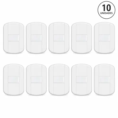 KIT INTERRUPTOR SIMPLES BLANC+ 16A C/P 1 SEÇÃO 10 UNDS