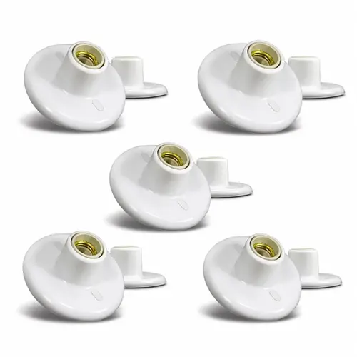 KIT  PLAFONIER BRANCO BOCAL LOUÇA 10 UNDS