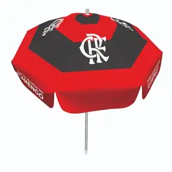 GUARDA-SOL 80 x 8 VARETAS PVC ALUM CRF(FLAMENGO)