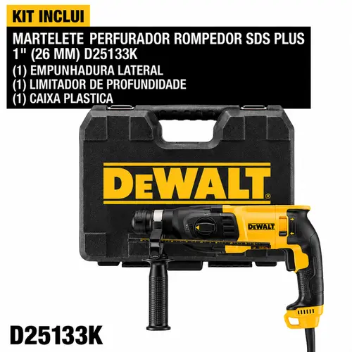 MARTELETE SDS PLUS 800W  127V  KITBOX D25133K