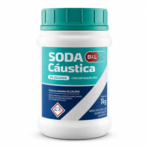 SODA CAUSTICA EM ESCAMAS LAR 1 KG