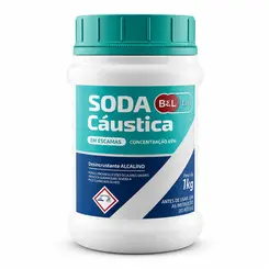 SODA CAUSTICA EM ESCAMAS LAR 1 KG