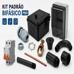 KIT PADRÃO ENEL BIFÁSICO C/ ATERRAMENTO