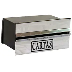CAIXA DE CORREIO POPULAR INOX 15X23X11