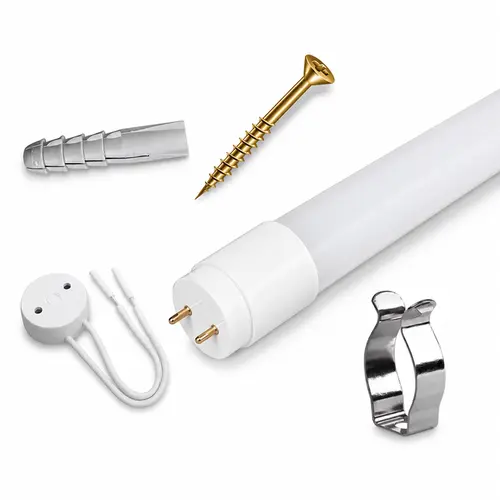 KIT DE INSTALAÇÃO LAMPADA TUBULAR BIVOLT LED 9 W