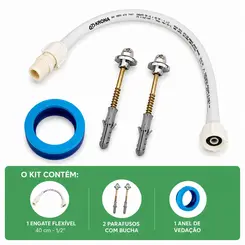 KIT DE INSTALAÇÃO PARA VASO ACOPLADO COMPLETO