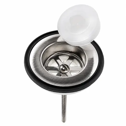 VALVULA INOX P/ LAVATORIO 2.1/2 TAMPA PLASTICA