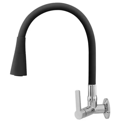 TORNEIRA 2050 GIRATORIO COZINHA PARADE DOUBLE JET BLACK ABS CROMODO C75 1/4VT