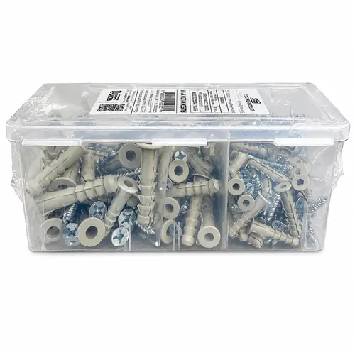 KIT BUCHAS PLÁSTICAS SD C/ ABA 6, 8 E 10 + PARAFUSO MADEIRA