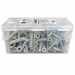 KIT BUCHAS PLÁSTICAS SD C/ ABA 6, 8 E 10 + PARAFUSO MADEIRA