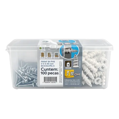 PARAFUSO A/A PHS 3,9X32 + BUCHA DRYFIX (CXP) 100 PC