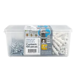 PARAFUSO A/A PHS 3,9X32 + BUCHA DRYFIX (CXP) 100 PC