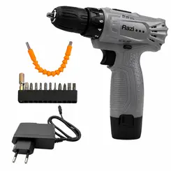 FURADEIRA PARAFUSADEIRA 12V 1,3AH KIT COM 13 ACESS.