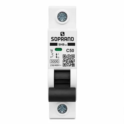 KIT COM 10 UNDS  DISJUNTOR MONO SHB1GII DIN 50-A