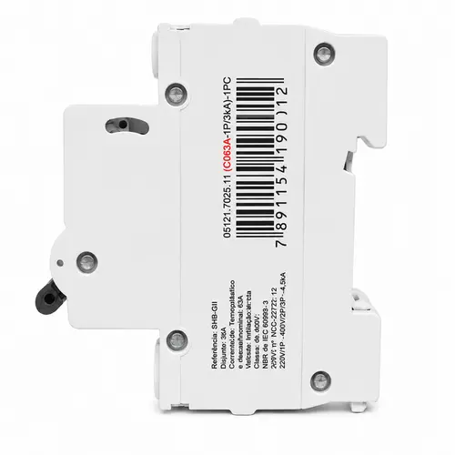 KIT COM 10 UNDS DISJUNTOR MONO SHB1GII DIN 63-A