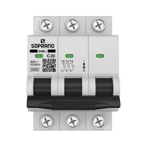 KIT COM 2 UNDS DISJUNTOR TRIPOLAR DIN 20-A