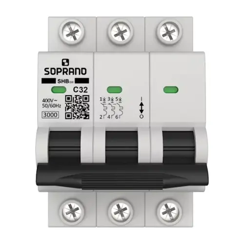 KIT COM 2 UNDS DISJUNTOR TRIPOLAR DIN 32-A