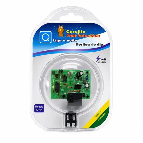 KIT COM 5 UNDS RELE FOTOELETRICO BIVOLT C/ FIO