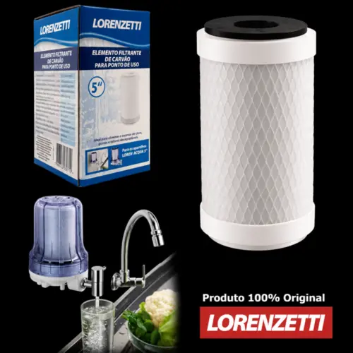 ELEMENTO FILTRO CARVAO ATIVADO POU 5"