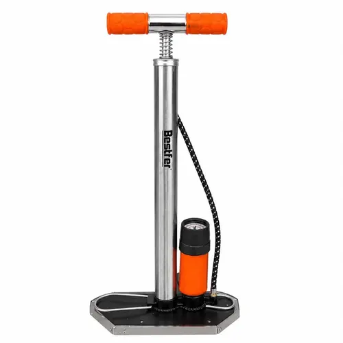BOMBA DE BICICLETA C/MANO PUNHO METAL EMB (PE METAL) 59CM