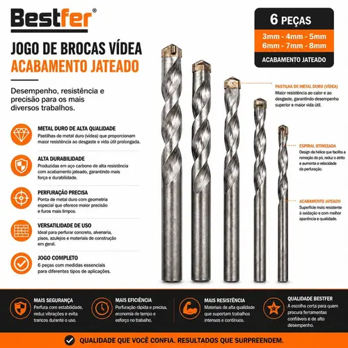 KIT BROCAS WIDEA 6PCS