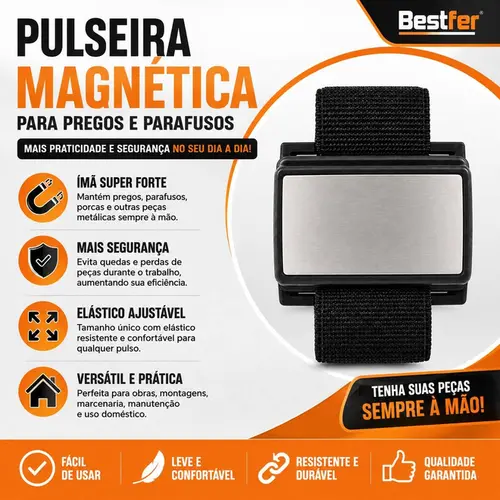 PULSEIRA MAGNETICA PARA PREGOS E PARAFUSOS