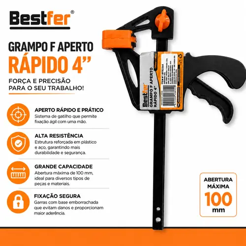 GRAMPO F DE APERTO RAPIDO 4POL
