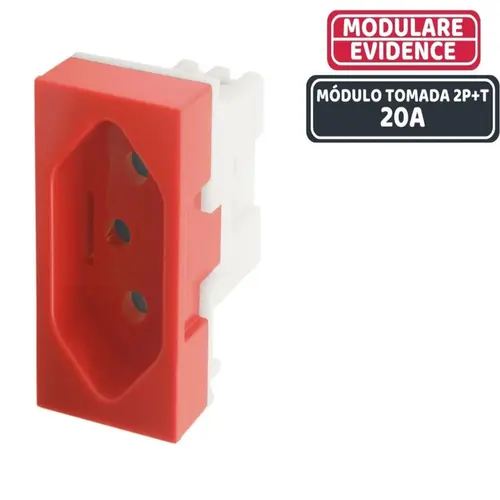 MODULO TOMADA SM/EV REDE RJ45E 8V