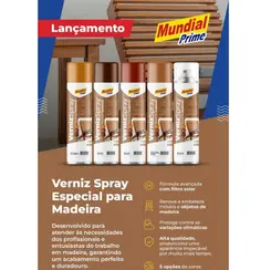 VERNIZ SPRAY DE MADEIRA C/ PROTEÇAO UV
