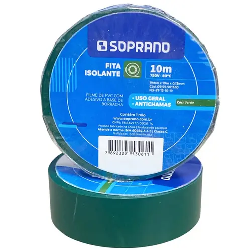 FITA ISOLANTE CORES 18MM