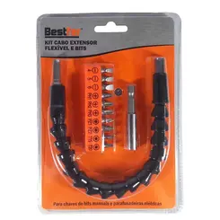 KIT CABO EXTENSOR FLEX (P/ PARAFUSADEIRA) + EXTENSOR + BIT