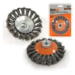 ESCOVA CIRCULAR CONICA TORCIDA 4 POL (M14)