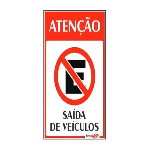 SAIDA DE VEICULOS MX PL EM PS 30 X 20CM 1UN