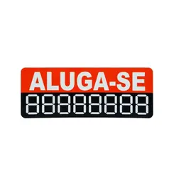 ALUGA-SE PEQUENO VERMELHA PL EM PS  20 X 7CM 1UN