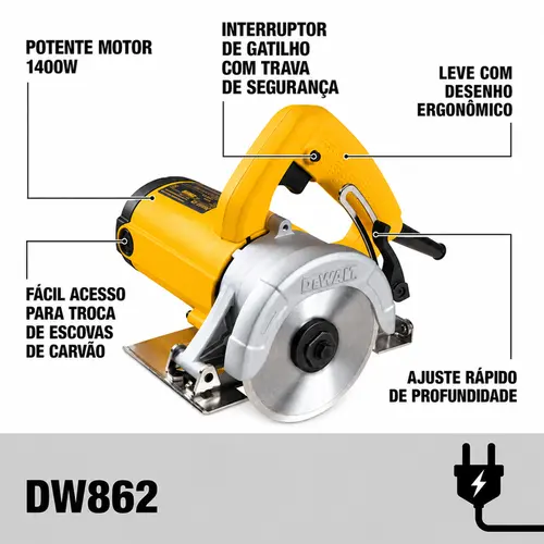 SERRA MARMORE 125MM 1400W 127V