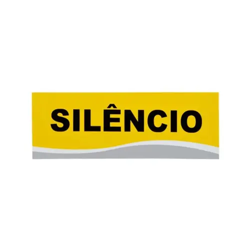 SILENCIO PEQUENO PL EM PS 20 X 7CM 1UN