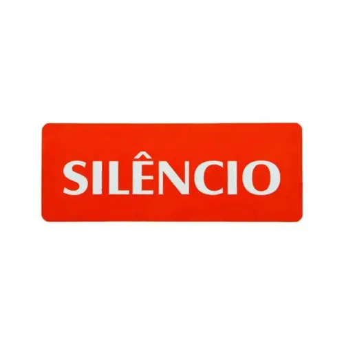SILENCIO PEQUENO PL EM PS 20 X 7CM 1UN