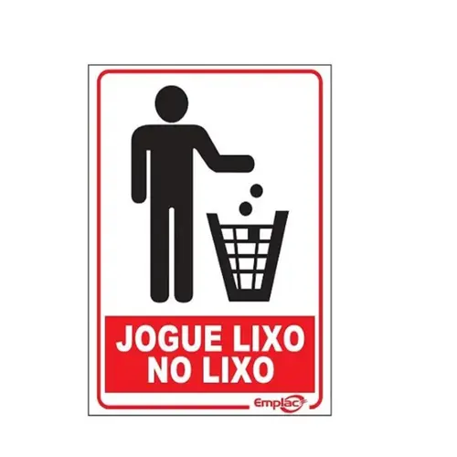 JOGUE LIXO NO LIXO E.P.I. PL EM PS 20 X 15CM 1UN