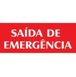 SAIDA DE EMERGENCIA PEQUENO PL EM PS 20 X 7CM 1UN