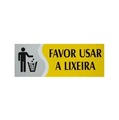 FAVOR USAR A LIXEIRA PEQUENO PL EM PS 20 X 7CM  1UN