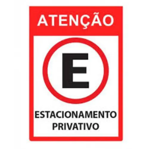 ESTACIONAMENTO PRIVATIVO VERMELHA MX PL EM PSSINA 30 X 20CM 1UN