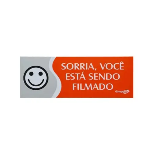 SORRIA VOCE ESTA S.FILMADO PEQUENO PL EM PS  20 X 7CM 1UN