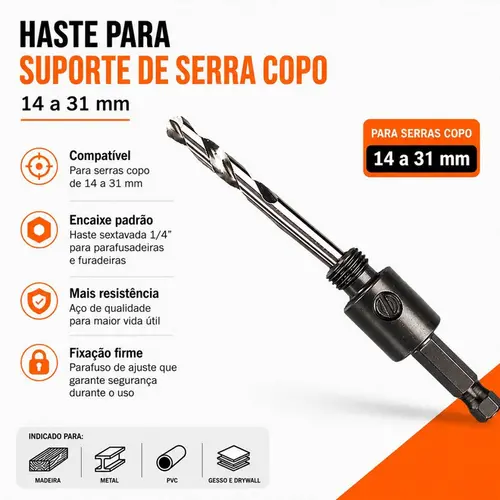 HASTE SUPORTE P/ SERRA COPO 14 A 30
