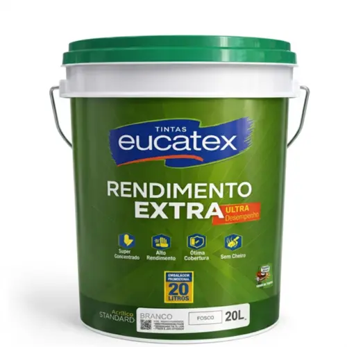 TINTA ACRILICA RENDIMENTO EXTRA ( BALDE )
