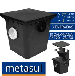 CAIXA GORDURA C/ CESTO P. LIMP 42L