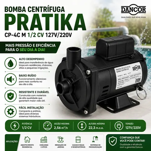 BOMBA CENTRIFUGA PRATIKA (CP-4COLA)