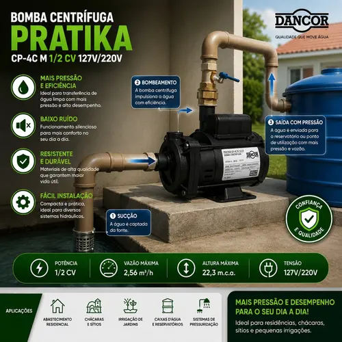 BOMBA CENTRIFUGA PRATIKA (CP-4COLA)