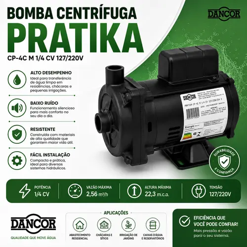 BOMBA CENTRIFUGA PRATIKA (CP-4COLA)