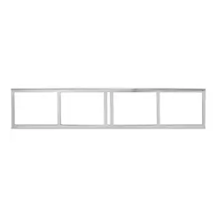 CAIXILHO P/ GARAGEM ALUMINIO ( 1,00MT )
