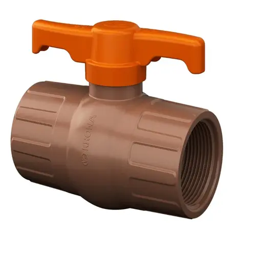 REGISTRO ESFERA ROSCA INTERNA PVC S/ UNIAO